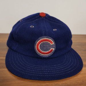 Vintage Chicago Cubs MLB 1960's RARE Wilson 100% Wool UNION MADE Hat Medium